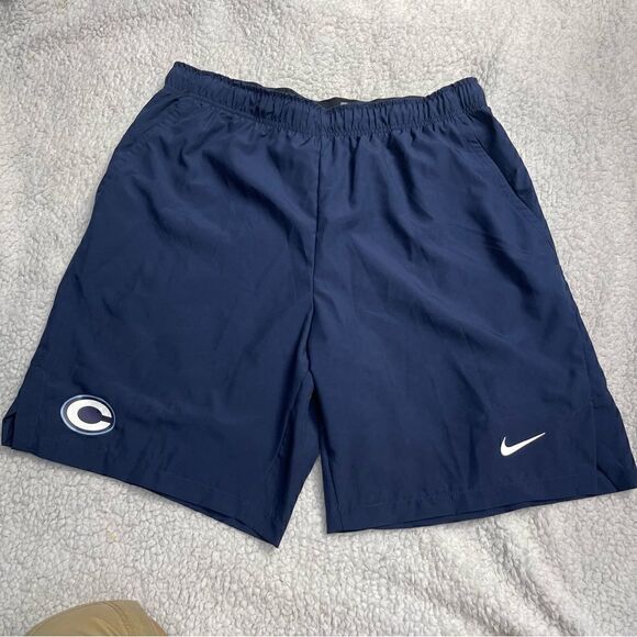 Nike Dri-Fit Standard Fit Men's
Navy Blue Activewear Shorts Size
Large Logo - Picture 1 of 9
